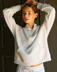 Rae Mode Modal Poly Span Quarter Zip Hoodie Jacket