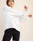 Rae Mode Modal Poly Span Quarter Zip Hoodie Jacket