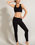 Rae Mode Cropped High-Rise Butter Yoga Leggings with Side Pockets