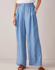 Charlie Paige Woven Chambray Pants